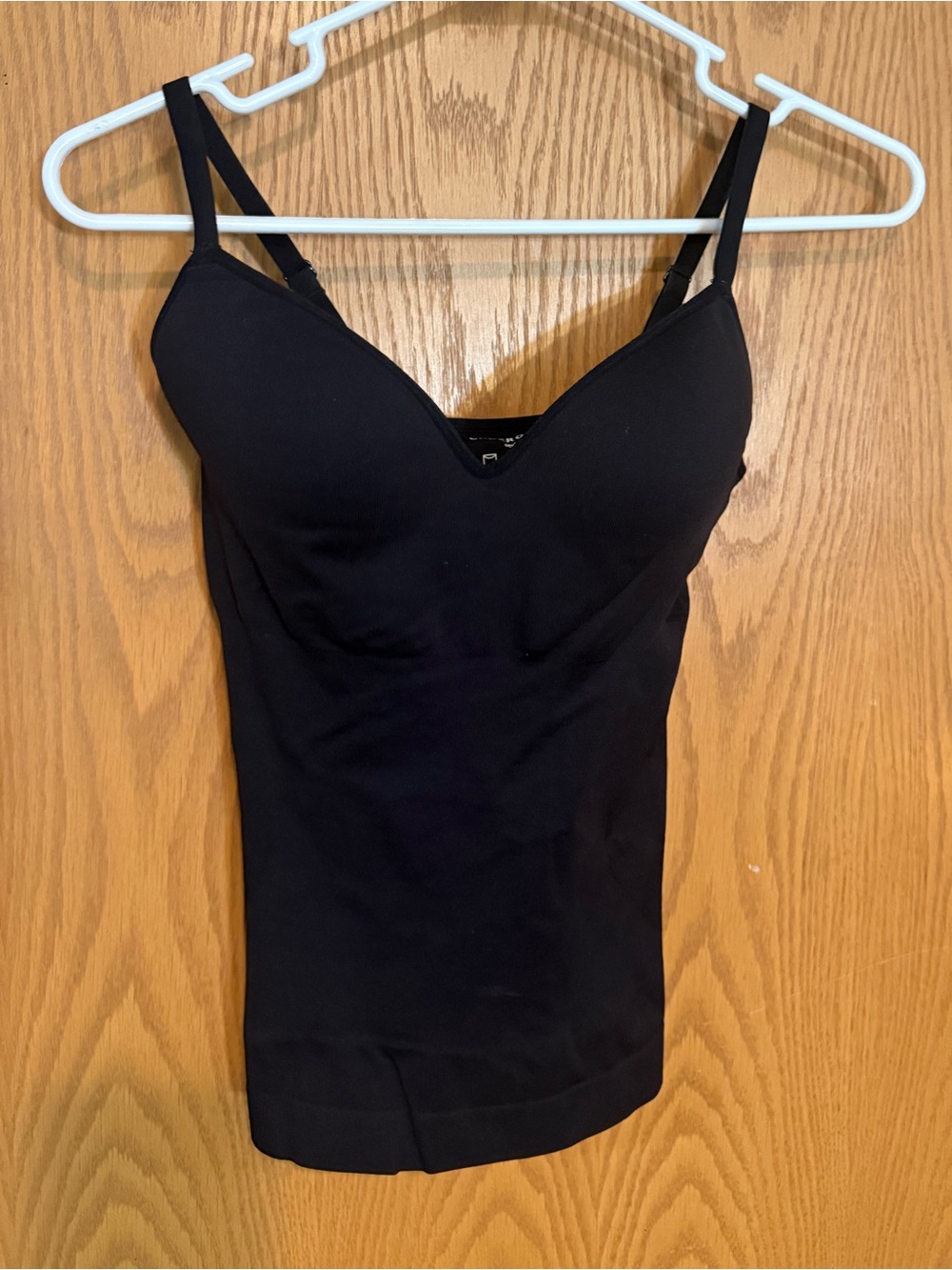 Black Women's Shaping Cami Tank Top built in bra